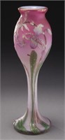 Burgun, Schverer & Cie. cameo glass vase,