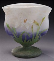 Daum Nancy padded Jonquil cameo vase