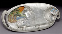 G. Flamand Art Nouveau desk tray,