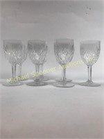 ST LOUIS CRYSTAL FRANCE -  SEVEN CORDIAL GLASSES