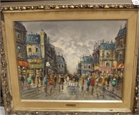 OOC "Paris Street Scene" signed by F. Giorgi