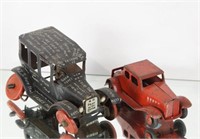 Tin Litho wind up Crazy Car & Girard Toys Friction