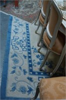 Chinese blue & white rug