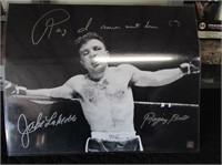 Jake Lamotta Signed Picture With Quote