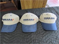 3 Troy Landry & Jacob Landry Signed Ferrara Hats