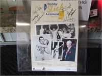 Bobby Slick Leonard Signed Poster Signed By