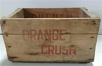 Orange crush advertising wooden box