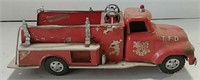 Tonka tin toy firetruck