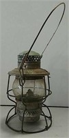 NP. RY railroad lantern