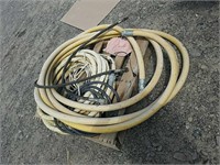 Air hose, hydraulic hoses, elec cord