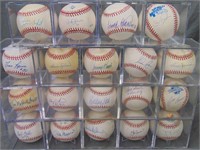 HOF's Single Signed Baseball Lot of 19