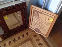 Mirror and serenity prayer board