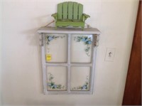 Decorative Window Shelf w/ Bench Candle Holder