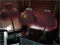 3 pink lamps