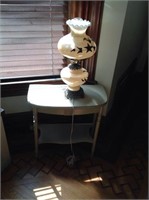 Nightstand and Electric Lamp