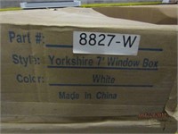 YORKSHIRE 7 FT PLASTIC WINDOW BOX IN WHITE