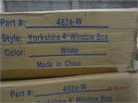 YORKSHIRE 4 FT PLASTIC WINDOW BOX IN WHITE