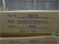 YORKSHIRE 4 FT PLASTIC WINDOW BOX IN WHITE