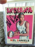 1970 A.B.A.P.A. Mel Daniels Signed Indiana Pacers
