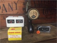 Hoyt battery tester, fuel guage & amp & oil guage