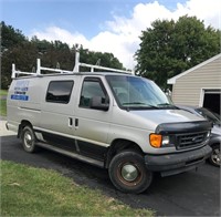 2003 E-350 Ford Van with Ladder Rack