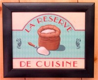 La Reserve De Cuisine Framed Sign