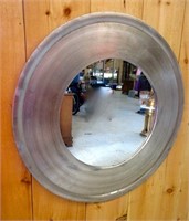 Elegant Circular Metallic Hall Mirror
