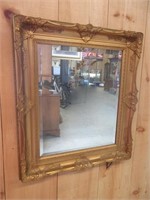 Large Antique Gilded Frame Mirror