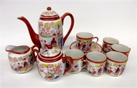 Antique Porcelain Oriental Tea Set