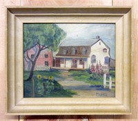 Original Oil on Board Mabel Dingle Painting