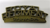 Royal Regiment Canada Pin