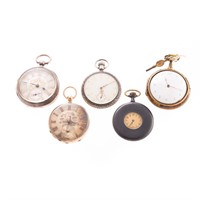 A Selection of Five Vintage Pocket Watches