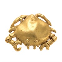A Pre-Columbian Crab Pendant, 21K, 18.6 Grams