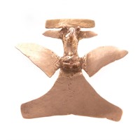 A Pre-Columbian Large Bird Pendant, 13K, 48.4 Gr