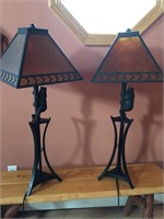 Rustic Table Lamps with Bears