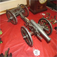 2 Pc Civil War Cannon & Limber Metal & Wood Model