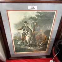 Framed Print of Civil War Generals on Horseback
