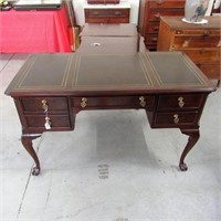 FAB Sligh Leather Top Desk with Ball & Claw Foot