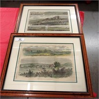 1863 & 1864 Harper's Weekly Civil War Battle Scene