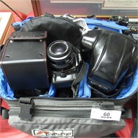 Camera Lot- Minolta w/Bag Full of Accessories