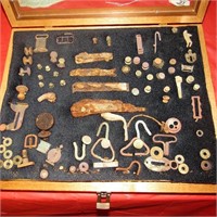 Cased Collection of Reclaimed Civil War Relics
