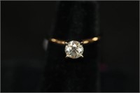 Ladies white gold Diamond Ring 1ct brilliant