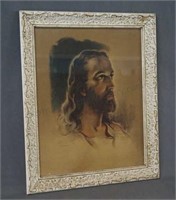 1935 W.E. Sallman Jesus Christ Print and Frame