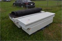 2-WEATHER-GUARD METAL TRUCK TOOL BOXES AND