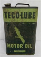 EATON'S TECO-LUBE MOTOR OIL 8 IMP. QT. CAN