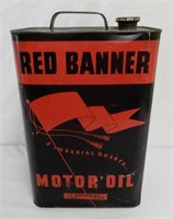 EATON'S RED BANNER 8 IMP. QT. MOTOR OIL CAN