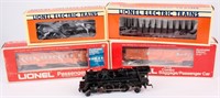 4 Lionel Train Cars “O/O27” Scale & Locomotive