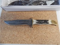 Damascus Knife & Leather Sheath