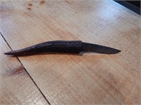 Small Handcrafted Knife with Antler Handle