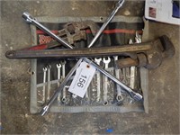 Pipe Wrenches, Tire Iron Metric Wrench, Asst
